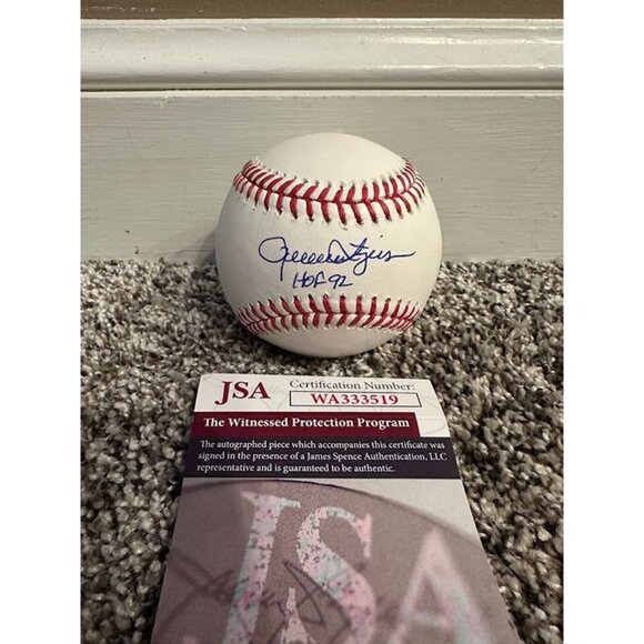 Rollie Fingers signed "HOF 92" autographed OMLB Baseball Oakland A's JSA - Picture 1 of 3